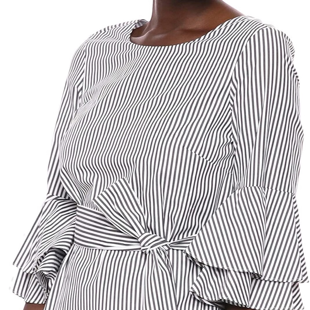 NWT! Pappagallo Women's Ruffle Sleeve V-Back Dress